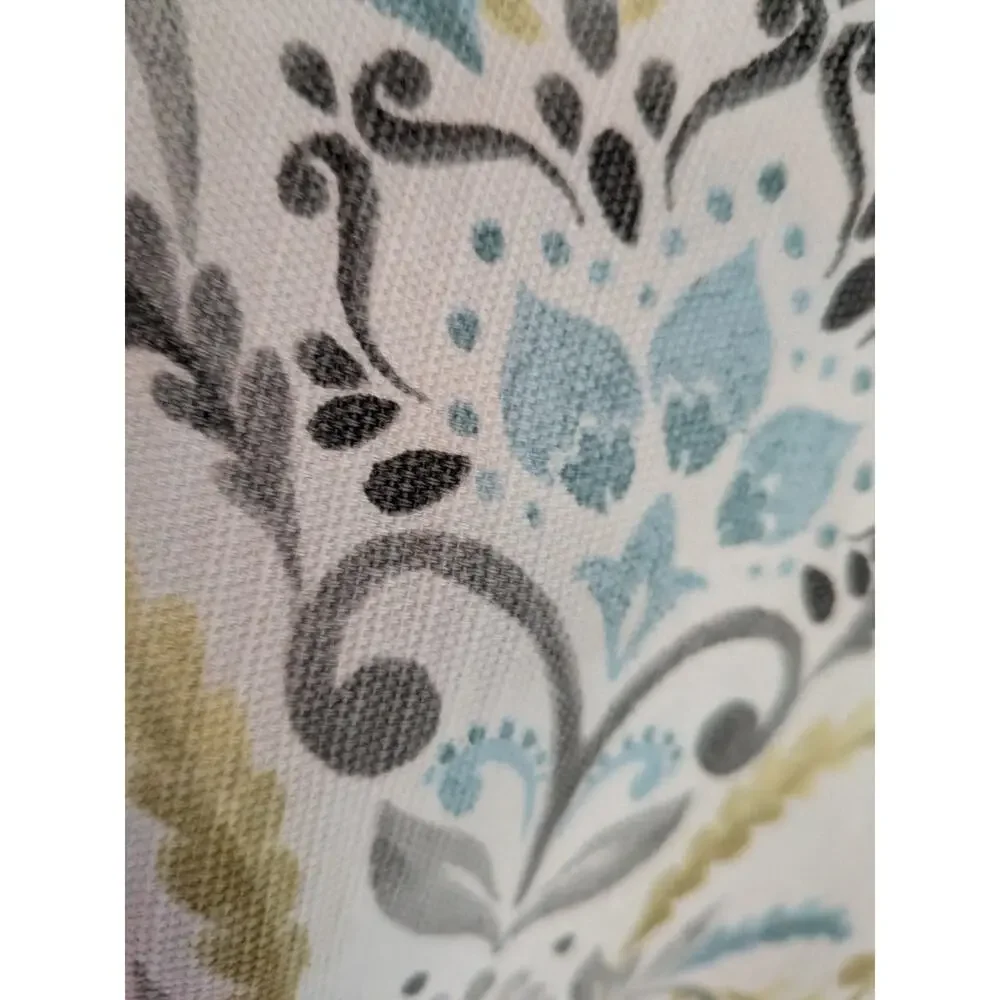 Cotton Shower Curtain Medallion floral multi- color